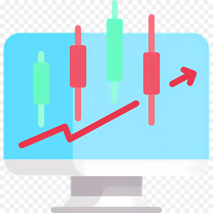 Bourse，Graphique En Chandelier PNG