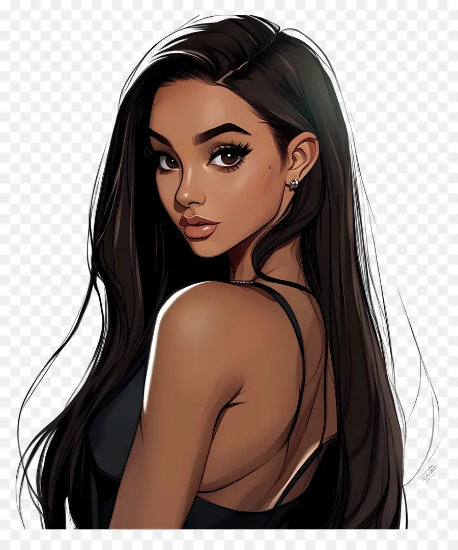 Ariana Grande，Femme Animée PNG