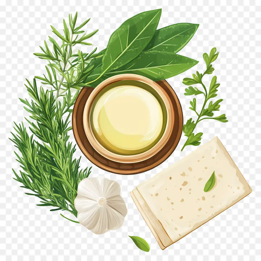 Herbes Et épices，Herbes Et Huile PNG