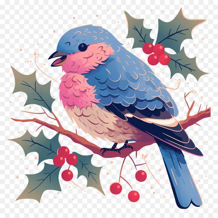 Oiseau D'hiver，Oiseau Bleu PNG