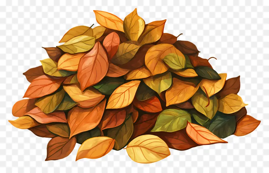 Tas De Feuilles D'automne，Feuilles D'automne PNG