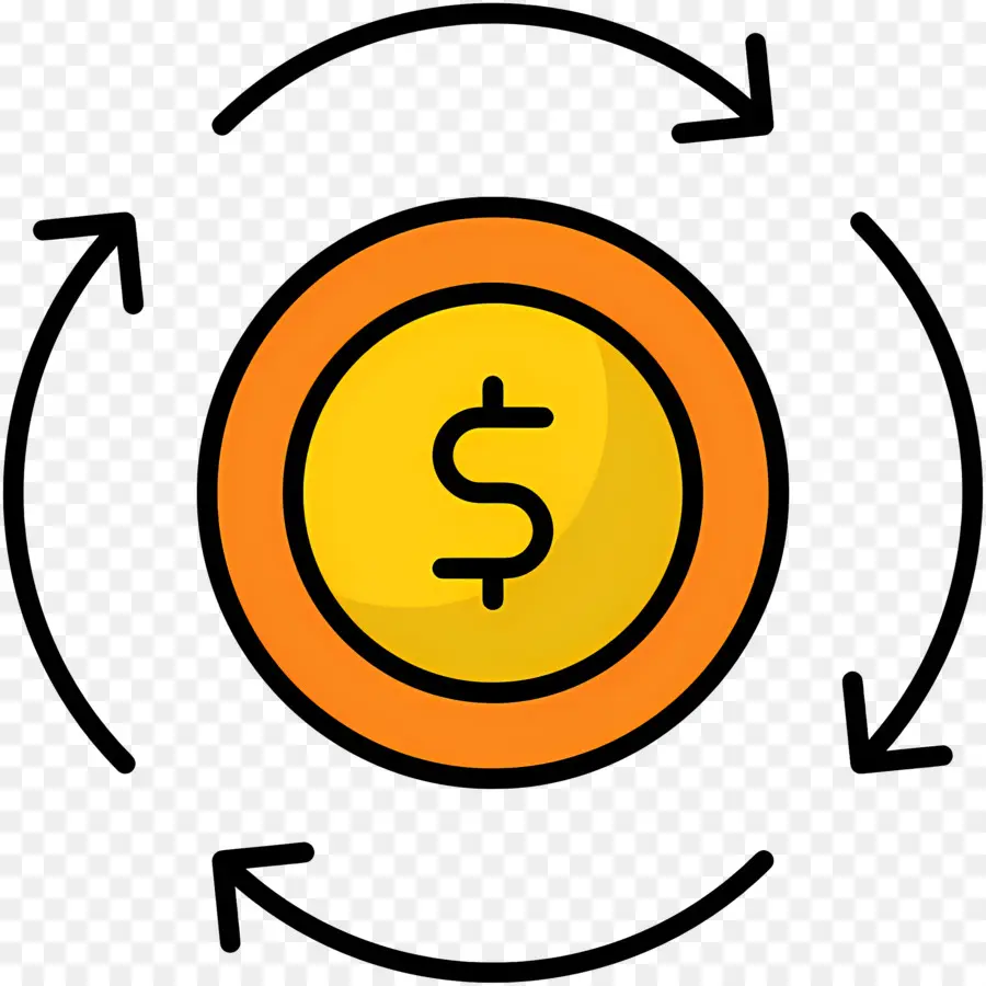 Flux D'investissement，Signe Dollar PNG