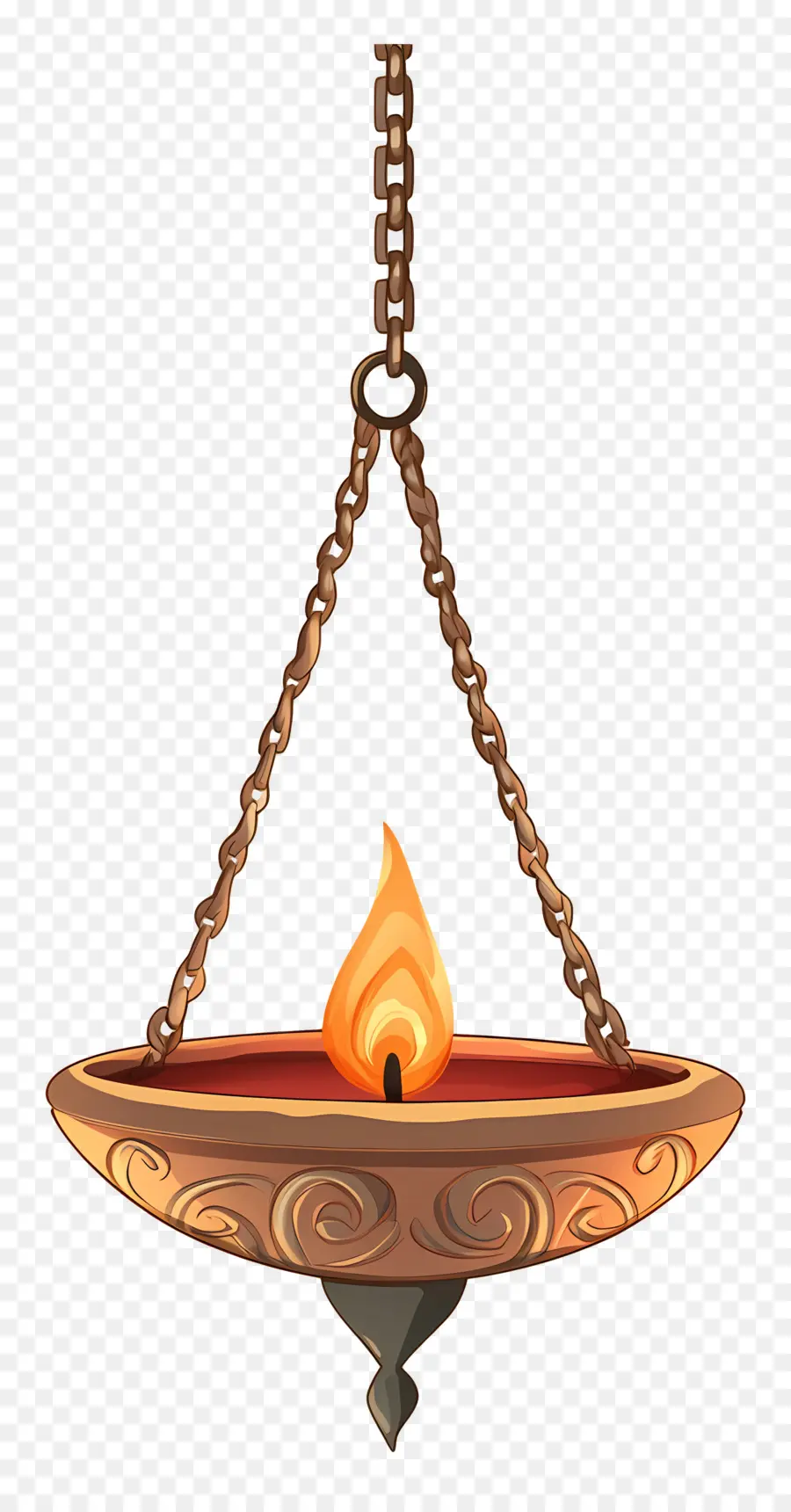 Diya Suspendue，Lampe à Huile Décorative PNG