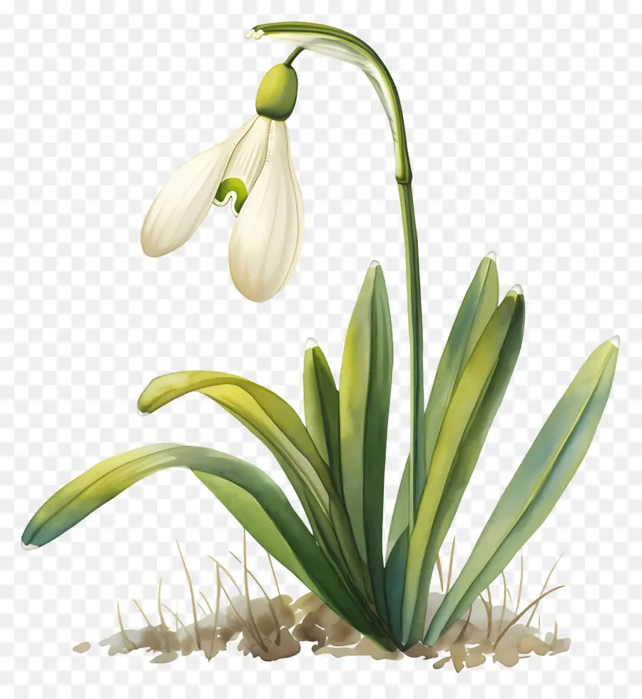 Fleur De Perce Neige，Usine PNG