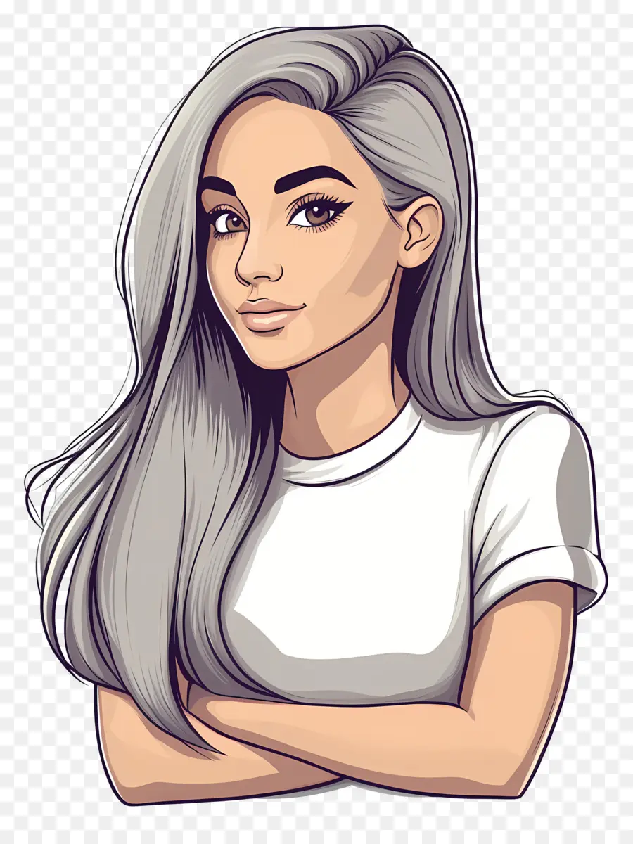 Ariana Grande，Femme De Dessin Animé PNG