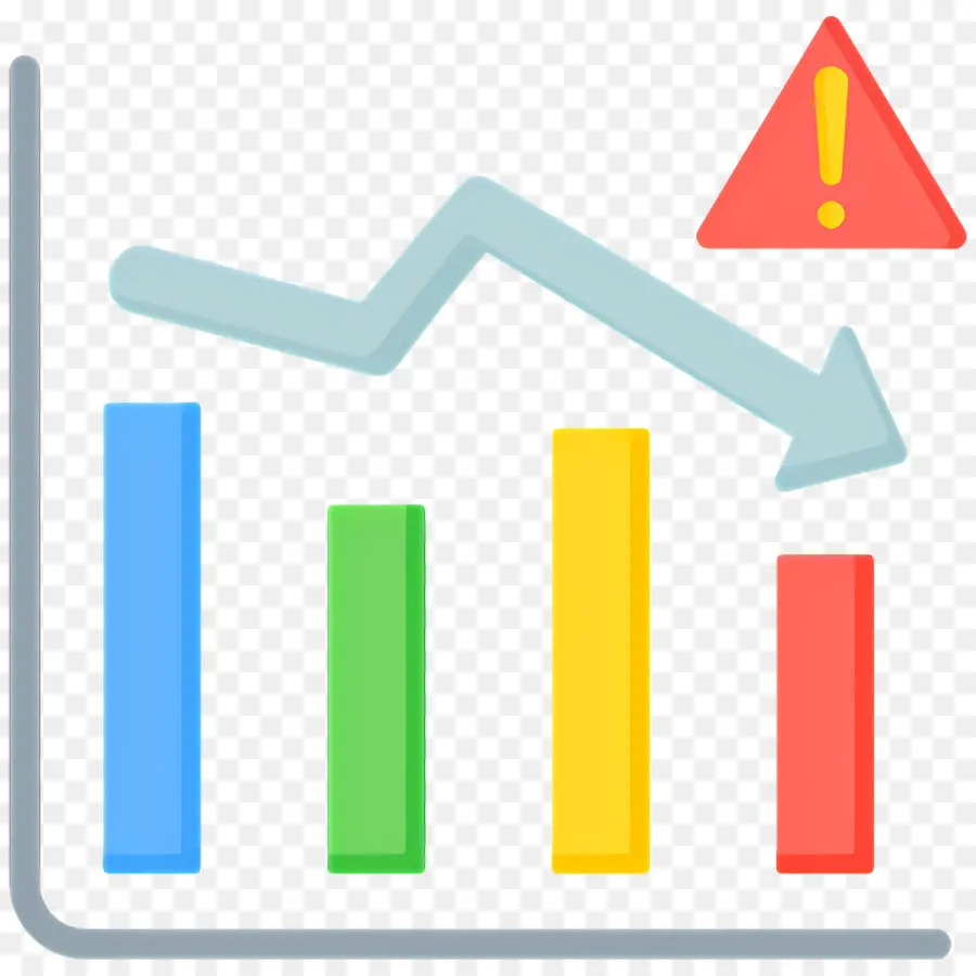 Bourse，Graphique à Barres Décroissantes PNG