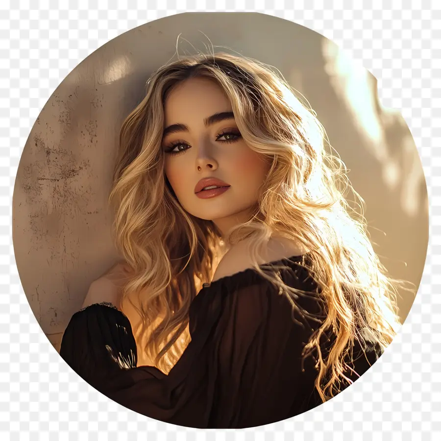 Sabrina Charpentier，Femme Blonde Au Soleil PNG