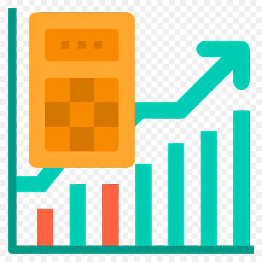 Bourse，Calculatrice Avec Graphique à Barres PNG