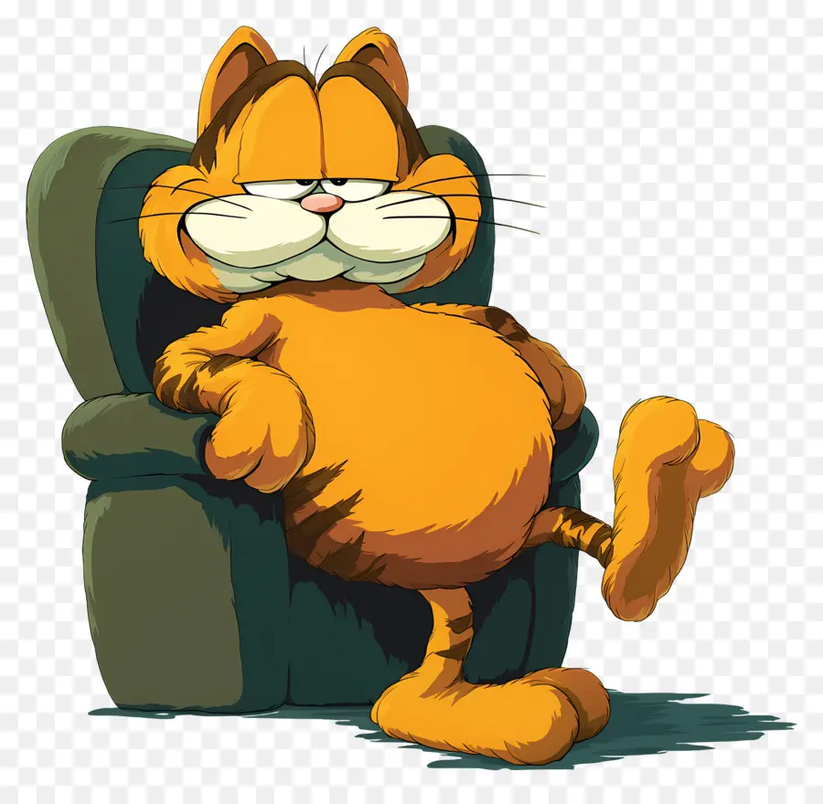 Garfield，Chat Orange PNG