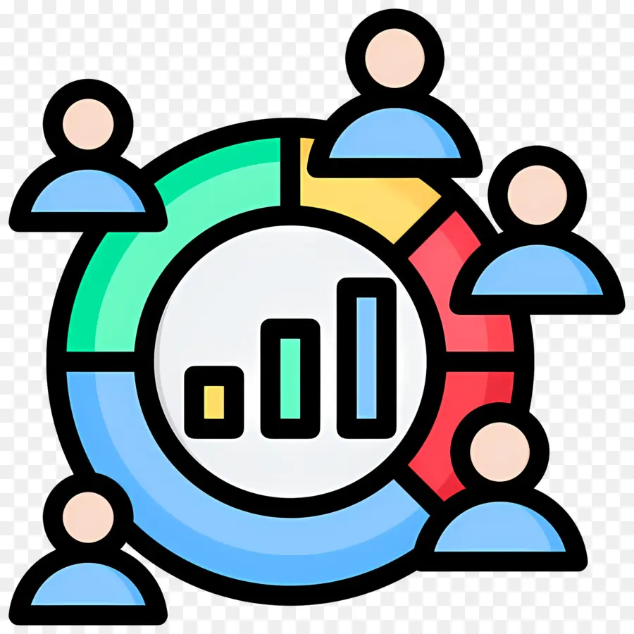 Bourse，Tableau Coloré Avec Des Gens PNG