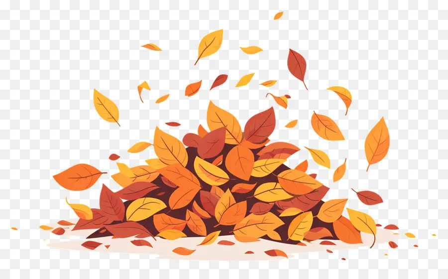 Tas De Feuilles D'automne，Feuilles D'automne PNG