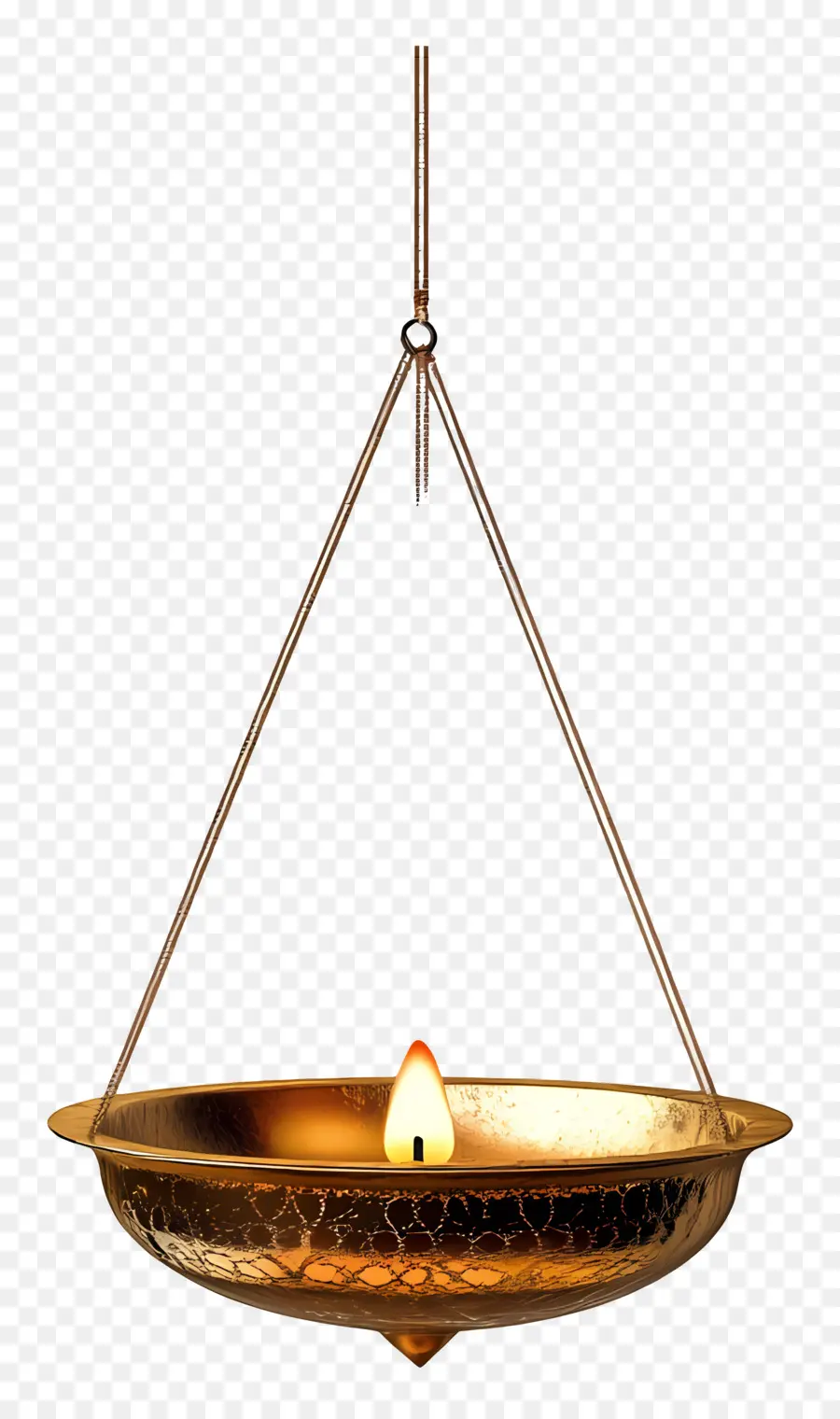 Diya Suspendue，Lampe à Huile Suspendue PNG