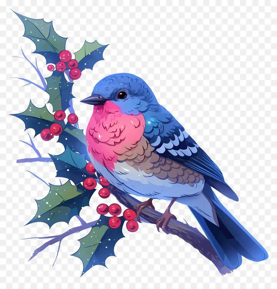 Oiseau D'hiver，Oiseau Bleu PNG