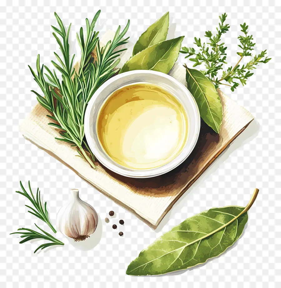 Herbes Et épices，Herbes Et Huile PNG