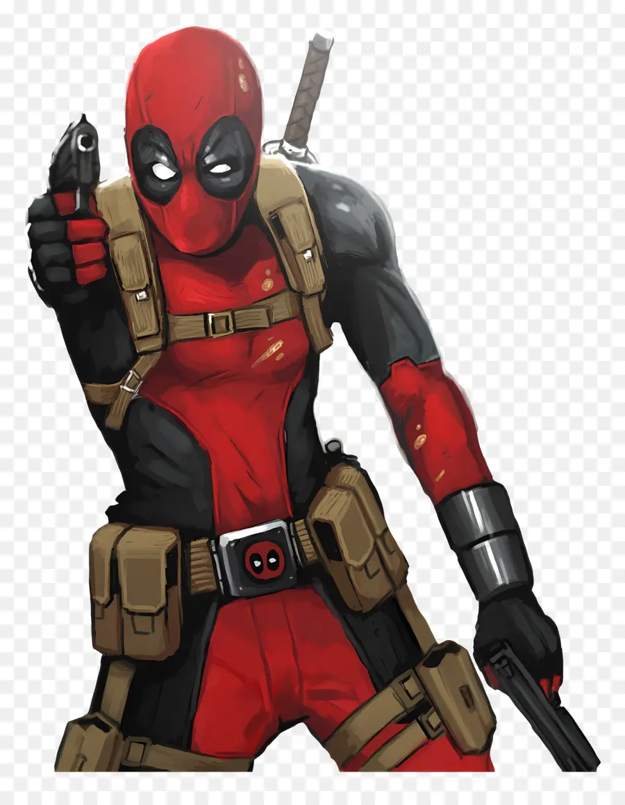 Dead Pool，Super Héros Rouge PNG