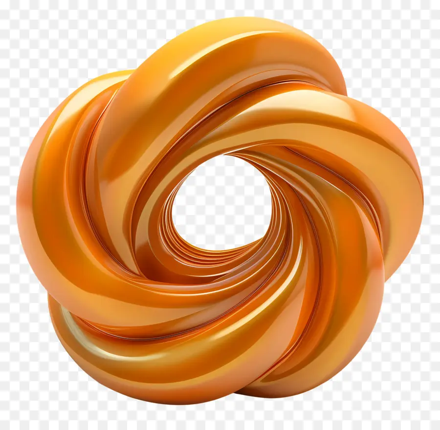 Pain Panera，Sculpture Orange Abstraite PNG