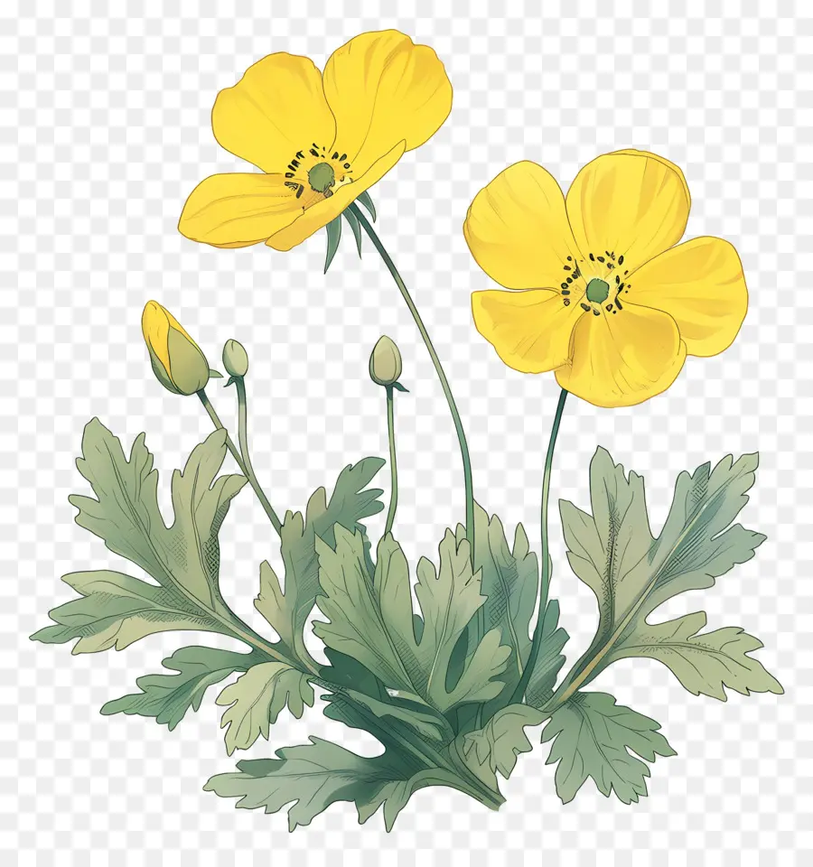 Fleur De Primevère，Fleurs Jaunes PNG