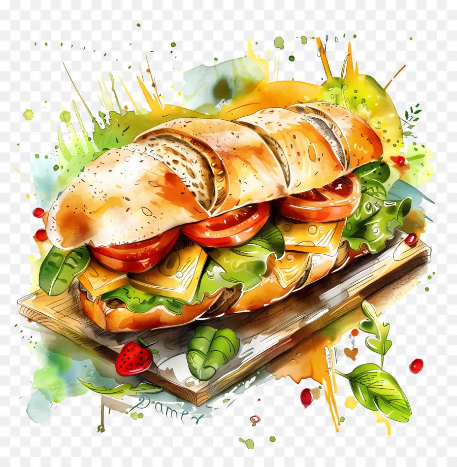 Pain Panera，Sandwich Aux Légumes PNG