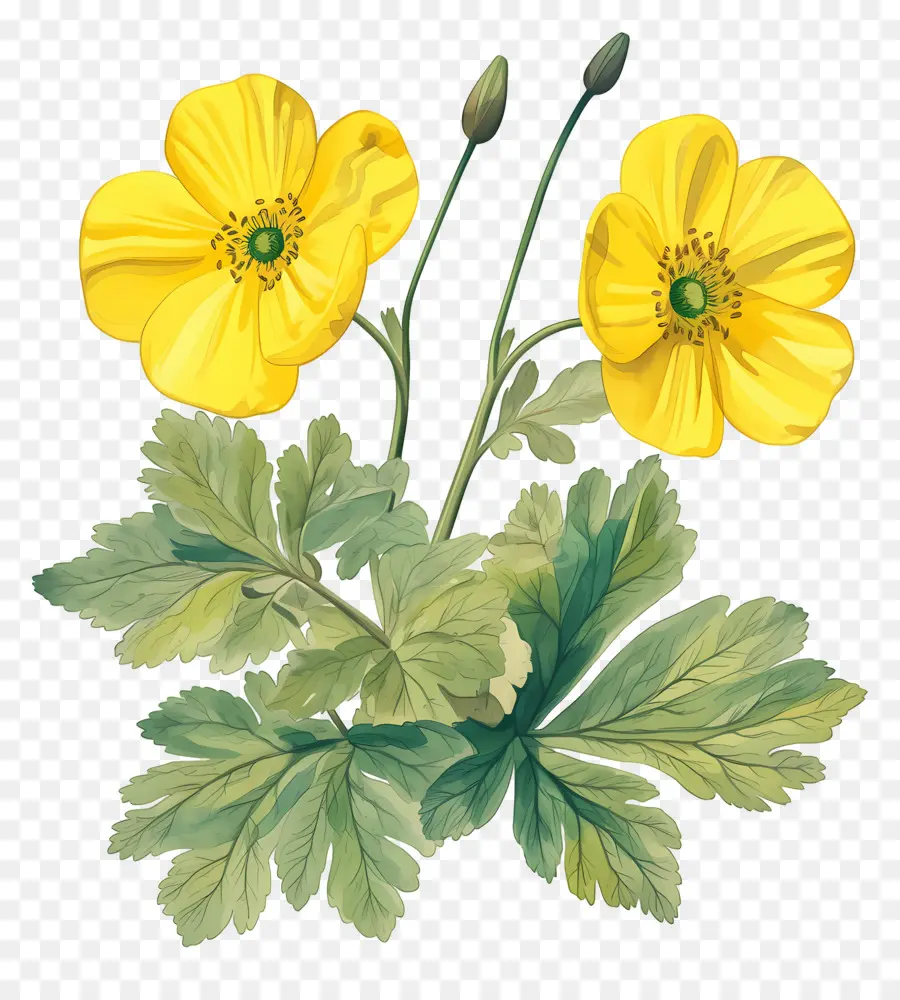 Fleur De Primevère，Fleurs Jaunes PNG