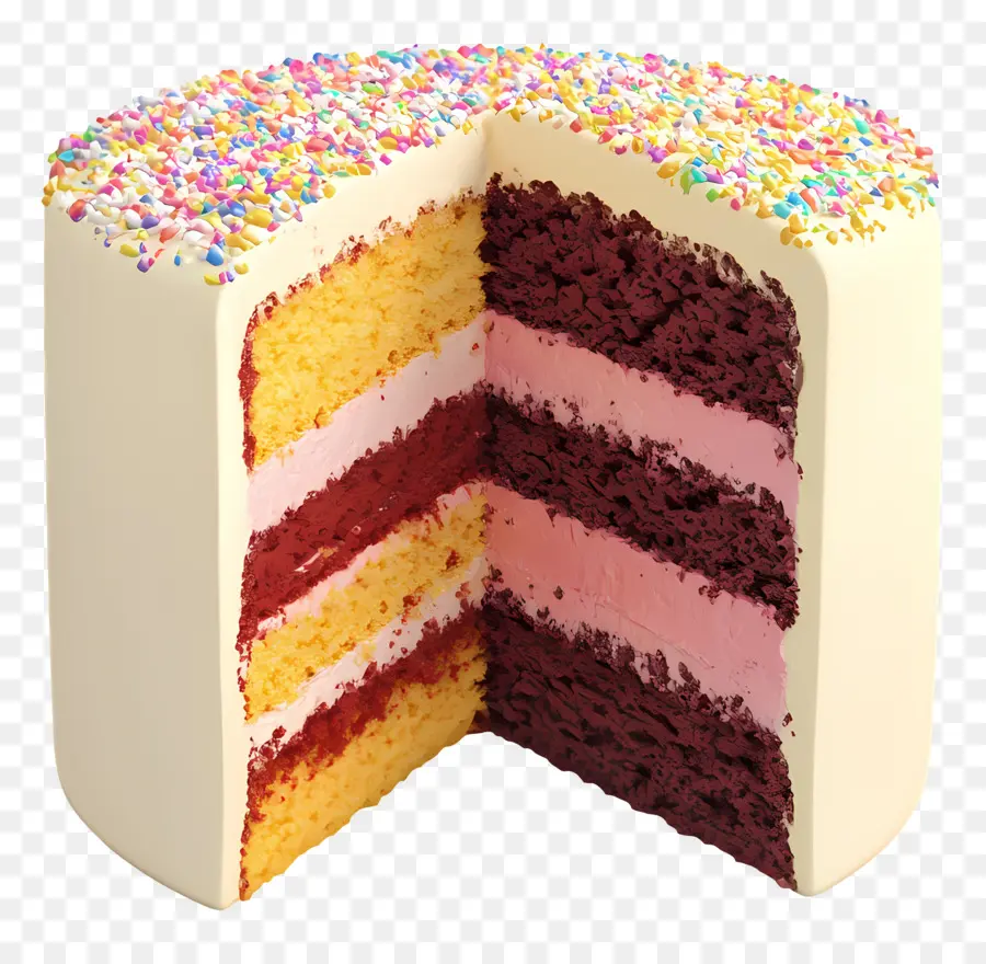 Tranche De Gâteau，Gâteau étagé PNG