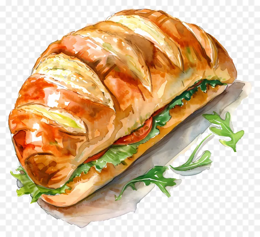 Pain Panera，Croissant Sandwich PNG