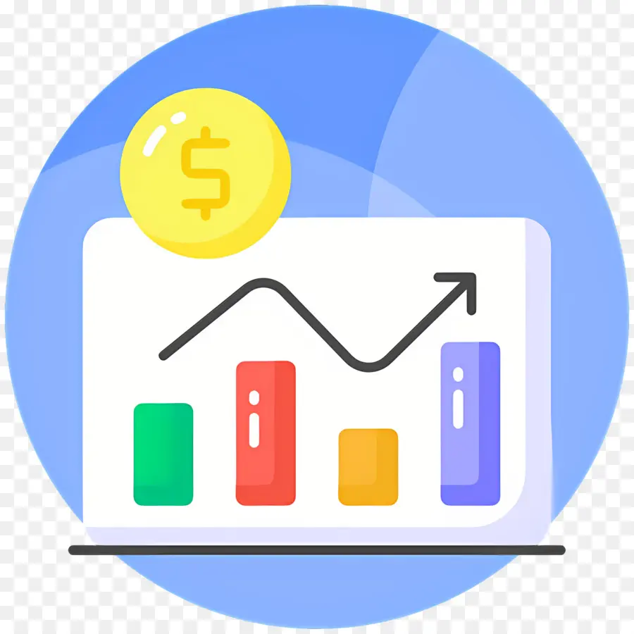 Bourse，Graphique Avec Dollar PNG