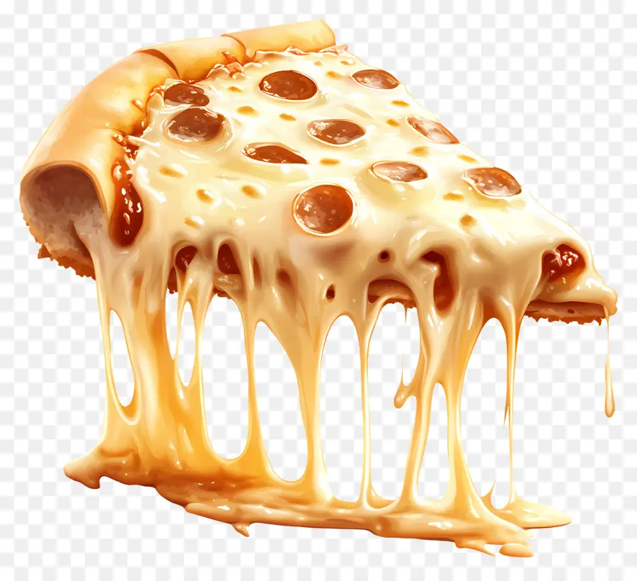 Fromage à Tirer，Tranche De Pizza Au Fromage PNG