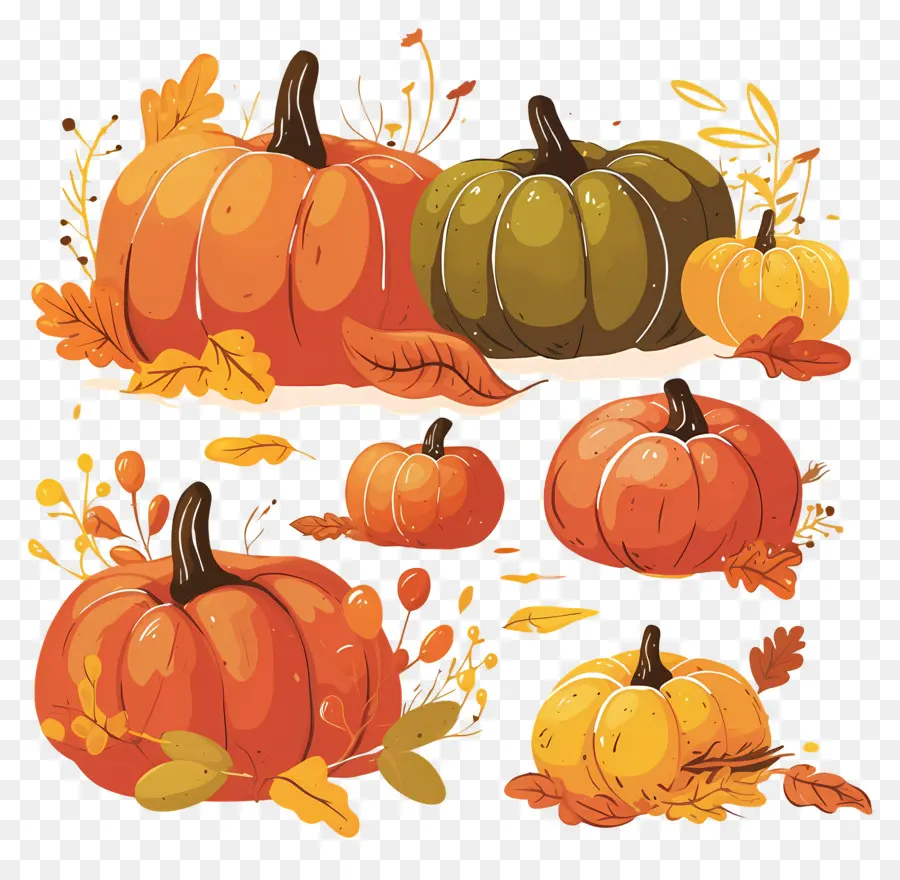 Citrouilles De Thanksgiving，Citrouilles PNG