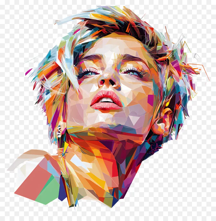 Miley Cyrus，Portrait Coloré PNG