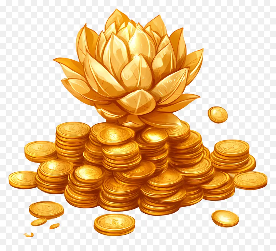 Joyeux Dhanteras，Pièces D'or PNG