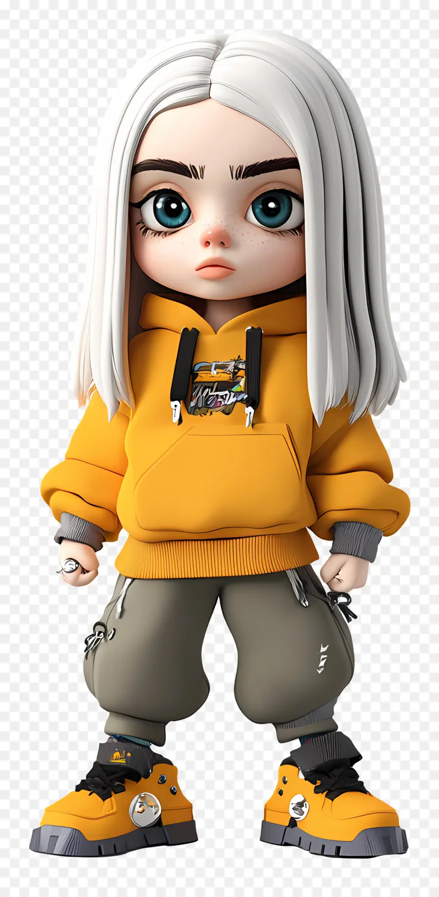 Billie Eilish，Personnage De Dessin Animé PNG