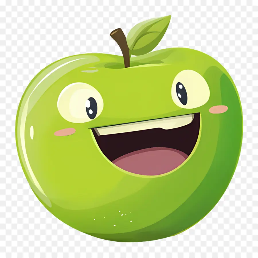 Pomme Verte，Dessin Animé Pomme Verte PNG