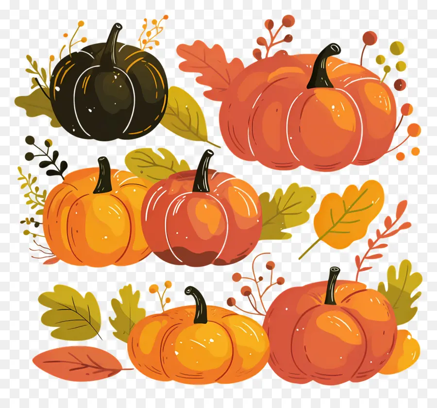 Citrouilles De Thanksgiving，Citrouilles PNG