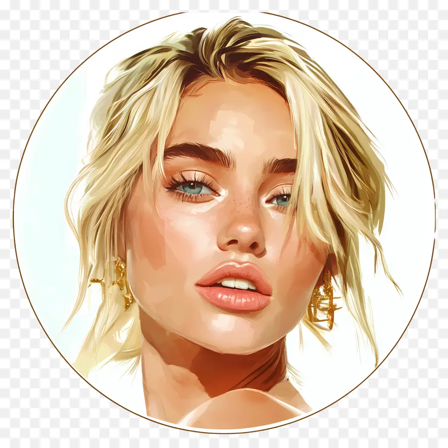 Miley Cyrus，Portrait Stylisé PNG