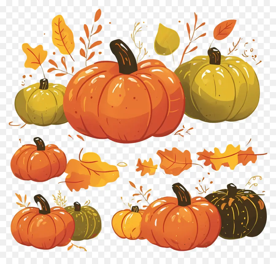 Citrouilles De Thanksgiving，Citrouilles PNG