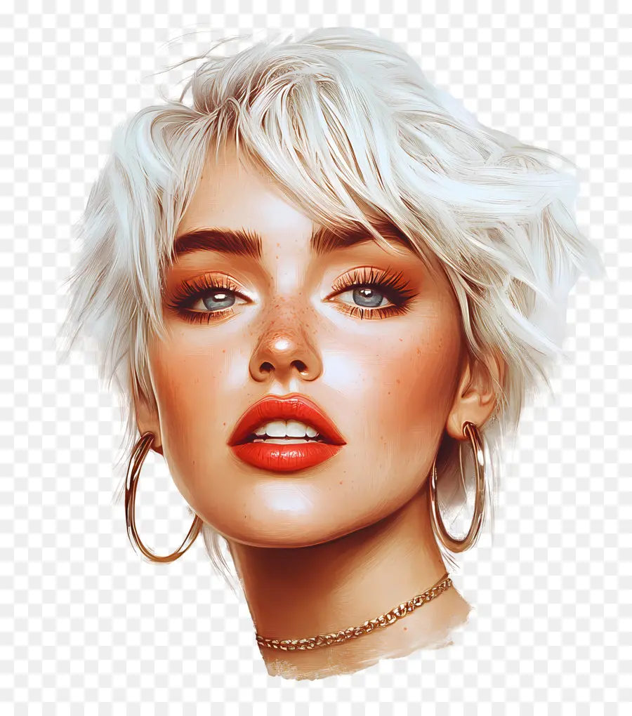 Miley Cyrus，Portrait Numérique PNG