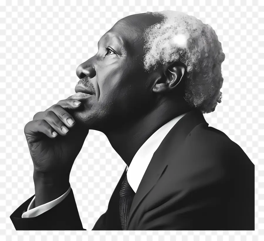 Julius Nyerere，Vieil Homme Pensant PNG