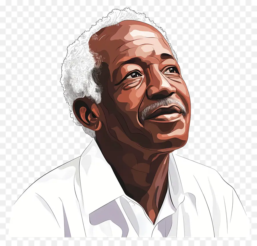 Julius Nyerere，Illustration D'un Homme âgé PNG