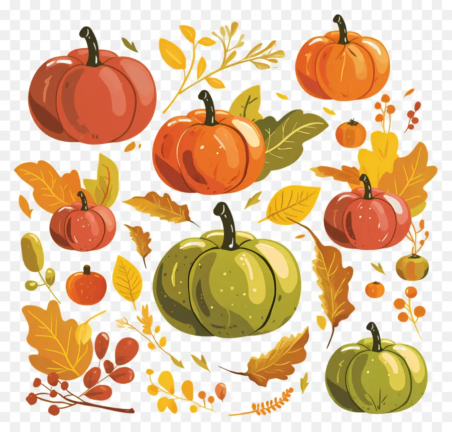 Citrouilles De Thanksgiving，Citrouilles PNG