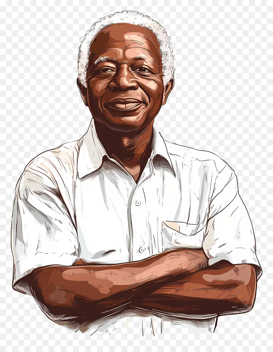 Julius Nyerere，Homme âgé Sourire PNG