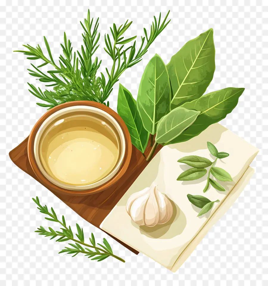 Herbes Et épices，Herbes Et Huile PNG