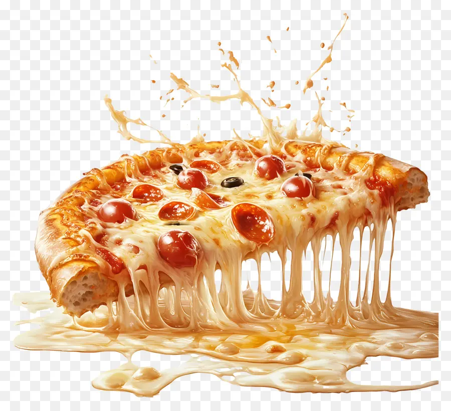 Fromage à Tirer，Pizza Au Pepperoni PNG