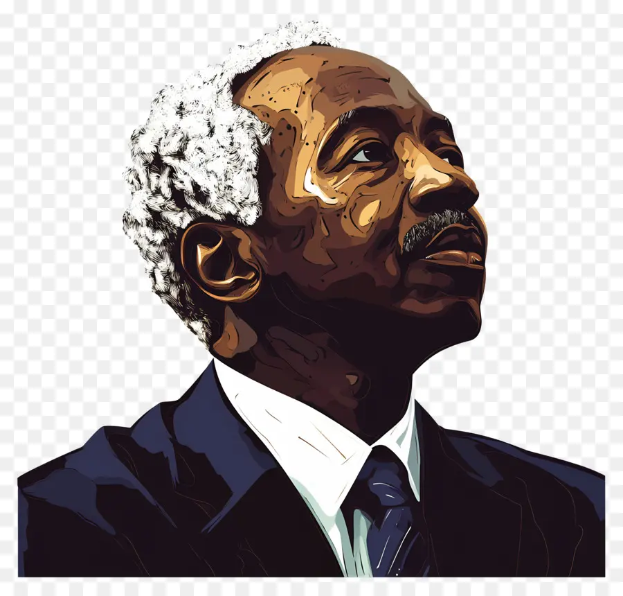 Julius Nyerere，Homme âgé Vecteur PNG