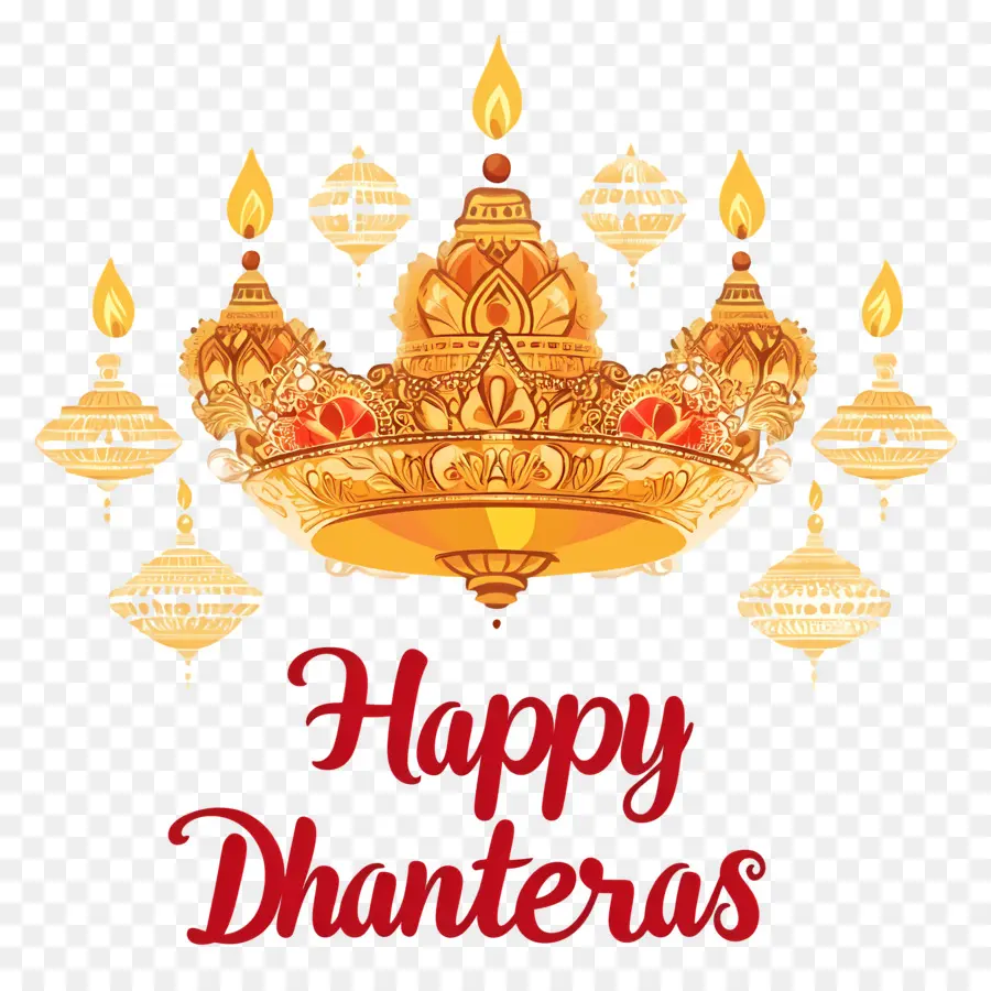 Joyeux Dhanteras，Décoration Dhanteras PNG