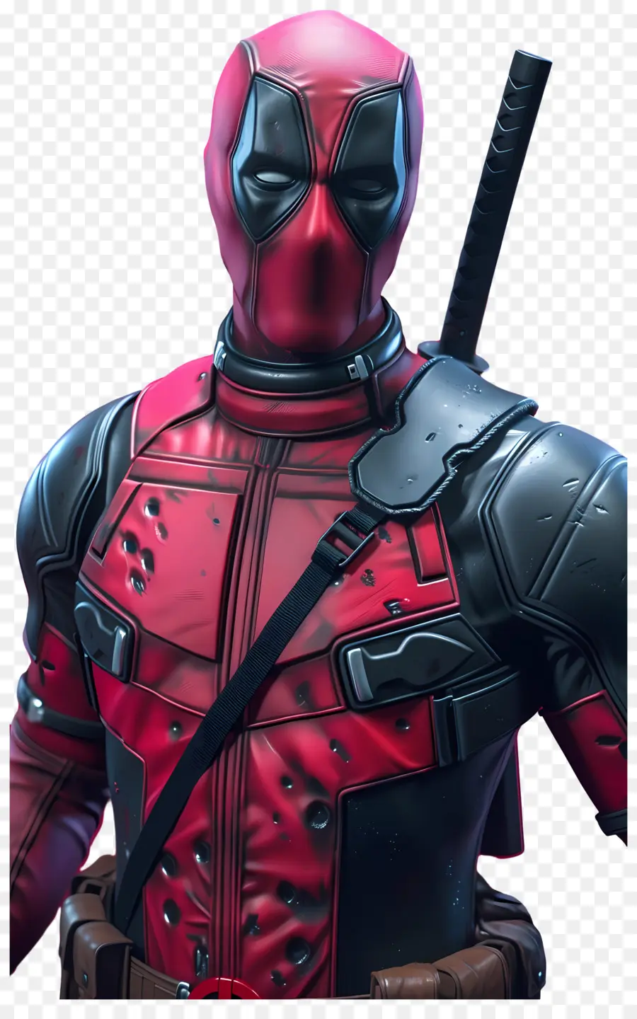 Dead Pool，Super Héros En Costume Rouge PNG