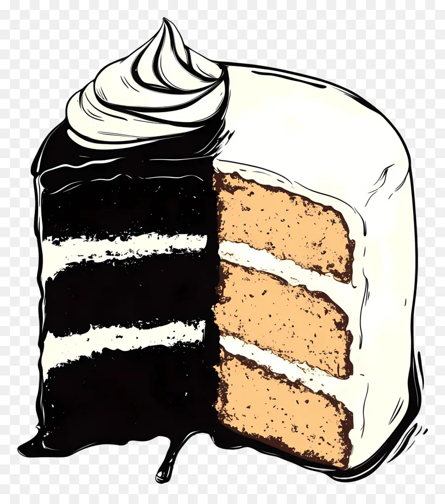 Tranche De Gâteau，Dessert PNG