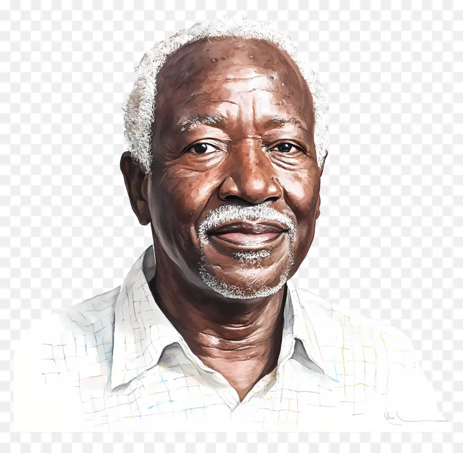 Julius Nyerere，Dessin De Portrait PNG