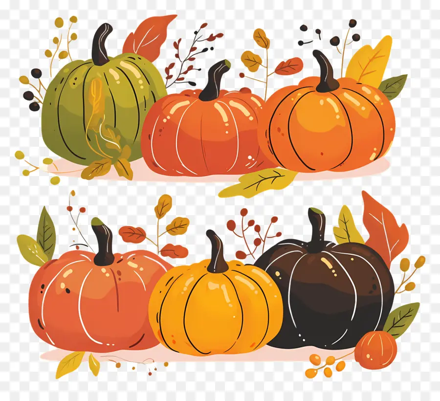 Citrouilles De Thanksgiving，Citrouilles PNG