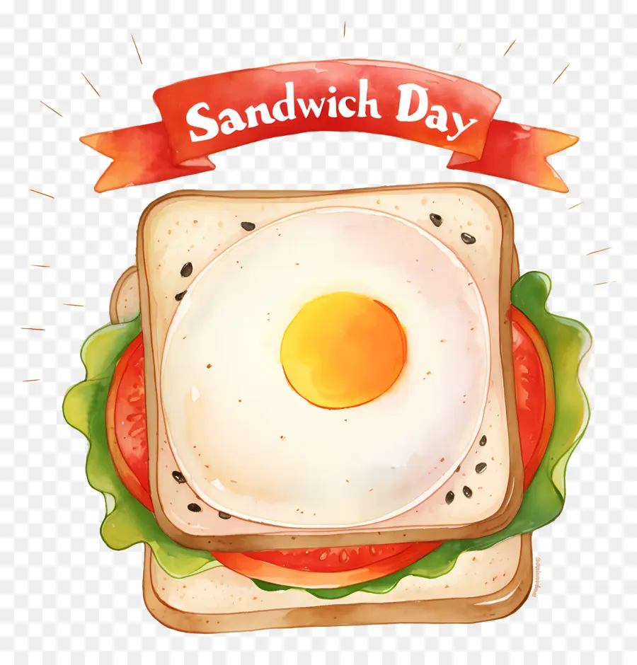 Journée Nationale Du Sandwich，Sandwich Aux Oeufs PNG