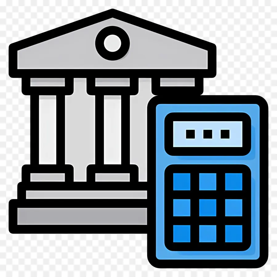 Calcul Budgétaire，Banque Et Calculatrice PNG